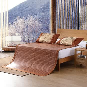 水星家纺碳化竹凉席三件套纳凉席子床上用品烟雨江南碳化竹凉席1 8m 6英尺 床 图片价格品牌报价 京东