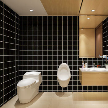 浴室卫生间贴纸防水墙贴洗澡间厕所自贴墙纸自粘厨房防油瓷砖 大格