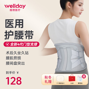 维德（WELLDAY）护腰带医用腰间盘突出腰肌劳损腰部矫形器突出护腰椎疼痛WP06B型 全新4代门型支撑护腰带 L码