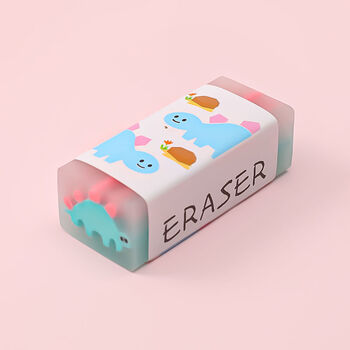 花云朵卡通小恐龙橡皮擦学生考试学习绘画擦得干净橡皮无痕纠错4b铅笔