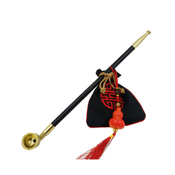 大号烟袋锅子舞台道具纪晓岚加长型旱烟袋复古烟斗长烟杆黄铜烟锅43