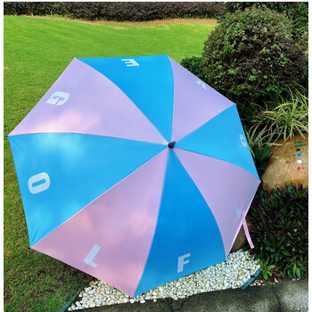 高尔夫长柄伞雨伞 高尔夫长柄伞雨伞家用大号户外自动加固碳钎维 彩色