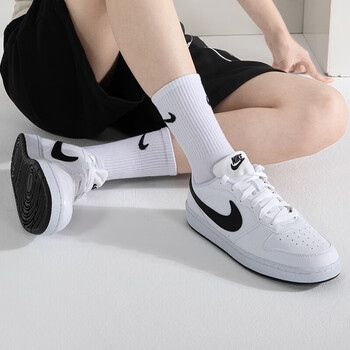 耐克（NIKE）女鞋2024夏新款COURT BOROUGH运动时尚大童鞋低帮休闲板鞋DV5456 DV5456-104 36