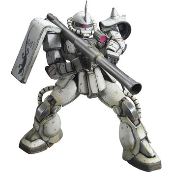 万代bandai高达拼插拼装模型玩具mg1100敢达重力战线白扎古iihgd