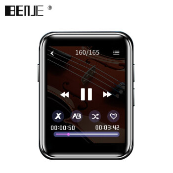 炳捷(BENJIE) X1-4G蓝牙/外放扩卡1.8英寸全面触摸屏MP3/MP4/播放器/电子书/学生小型迷你随身听/运动型/黑色