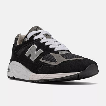 new balance 新百伦 990v2系列 美产慢跑鞋 缓震透气男士跑步鞋 黑色