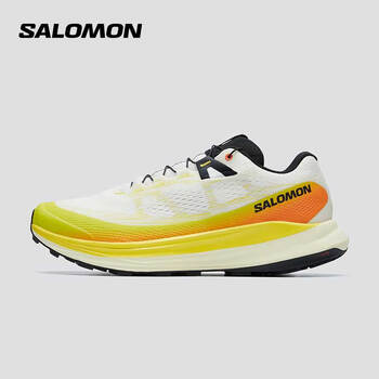 萨洛蒙(Salomon)男款 户外运动舒适透气稳定大底减震越野跑鞋 ULTRA GLIDE 2 香草色 474645 8 (42)