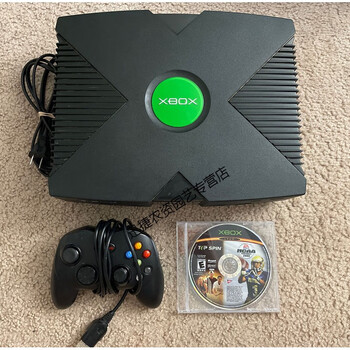 一代主机经典初代xbox游戏机街机读盘好双手柄内置大硬盘 160g可读盘