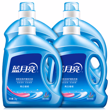 蓝月亮洗衣液 亮白增艳 (自然清香) 3kg*4瓶 护色增艳 企业采购 员工福利 厂家直发 整箱