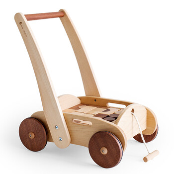 多功能学步推车实木制防侧翻调速婴儿童走路助步车周岁玩具不刻字不含