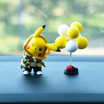 适用于皮卡丘汽车摆件创意个性潮车内饰品ins风网红车载内饰中控台