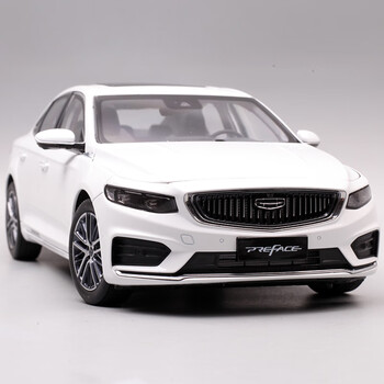 吉利原厂车模118星瑞合金全开汽车模型新款节日礼物摆件收藏白色轿车