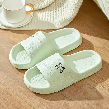 贵宾花花（GUIBINPLAY）拖鞋男凉拖鞋女地板拖鞋室内外防滑浴室情侣款2305 绿色 38-39