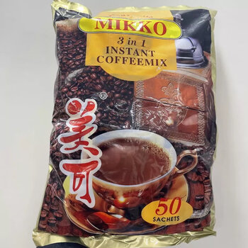 茗仟缅甸咖啡美可 泰国原装进口大美可mikko速溶咖啡三合一特浓缩冲饮