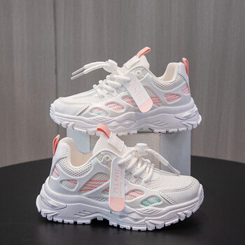 大黄蜂bigwasplawaon儿童运动鞋新款女童百搭透气小白鞋女孩春秋季