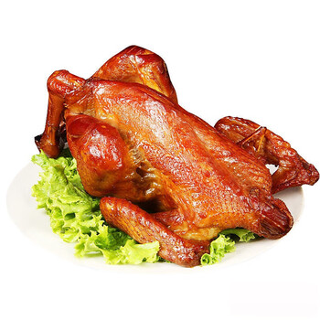 正宗玉田特产烧鸡熏鸡手撕美食卤制开袋即食鸡肉零食整只熟食土鸡万圣