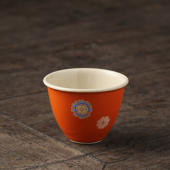 hywlkj古作堂 松石绿品茗杯手工茶杯陶瓷单杯小杯子日式个人专用主人