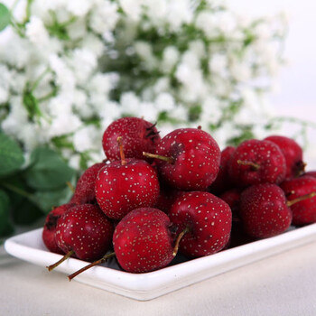 直接吃的野山楂一斤鲜山楂果山里红酸甜秋甜山楂 一斤装 70-100粒/斤