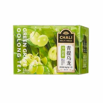 CHALI茶里公司青提乌龙冷泡茶盒装3g*12包/盒