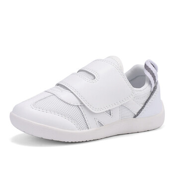 七波辉夏季日本幼儿园小白鞋透气中小童室内男女童学生儿童运动鞋白色