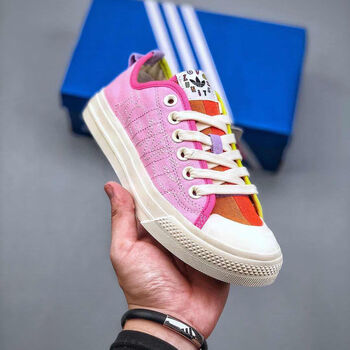 三叶草鸳鸯彩虹鞋 新款夏日透气彩虹女鞋低帮帆布休闲运动板鞋 鸳鸯