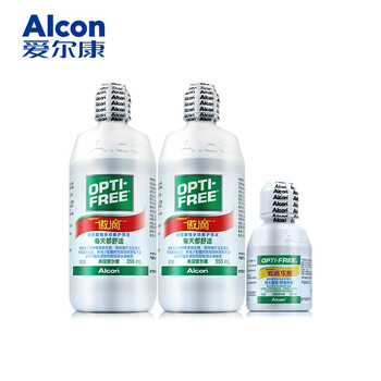 爱尔康（Alcon）美瞳隐形眼镜护理液 美国进口 傲滴 355ml*2+60ml