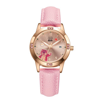 迪士尼disney迪士尼儿童手表女孩小学生防水草莓熊儿童电子表只看时间