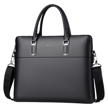 酷奇袋鼠大牌商务公文包男士手提皮包大容量单肩斜挎包15.