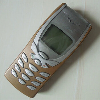 nokia/诺基亚8250蓝屏幕老人机蝴蝶造型按键老款收藏手机 金色 移动版