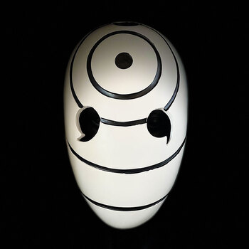 万圣节带土面具男儿童cosplay火影忍者宇智波全脸树脂面具 白火影