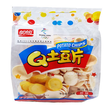 盼盼q土豆片105g袋装番茄原味休闲膨化薯片零食 盼盼q土豆片105g原味