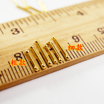 桃花诺黄金耳钉999足金迷你小豆豆金耳环饰女新款养耳棒单只粗款6毫米