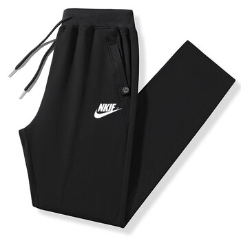 nike 耐克(nike)休闲裤男春秋款宽松筒裤子秋季弹力纯棉束脚潮流卫