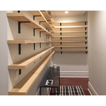 置物架壁挂挂墙房间实木置物板搁墙上墙壁墙面实木一字隔板厨房 长40