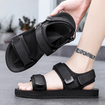 xyoung魔术贴凉鞋男夏季外穿两用罗马拖鞋男士户外防滑沙滩涉水鞋361