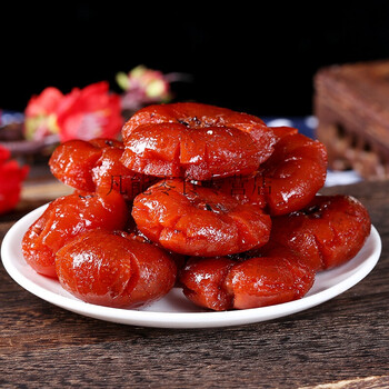 福建特产蜜饯果脯零食甜味红山楂果蜜山楂花红蜜山楂花闽南古早味500g