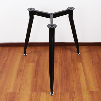 鑫铭伦简约餐台架洽谈桌腿玻璃桌脚圆桌支架三脚架家用桌腿桌腿大理石