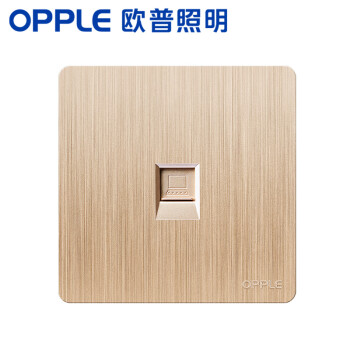 欧普照明(OPPLE)开关插座86型电脑插面板K11金色,价格历史与销量趋势分析