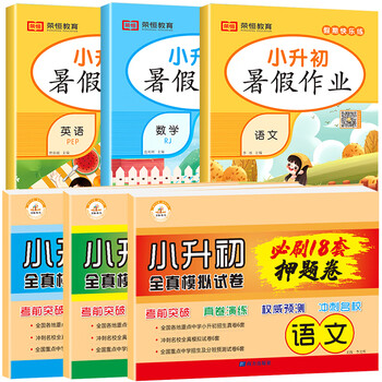 必刷题六年级下册总复习真题试卷测试卷暑期衔接 【6本】暑假作业