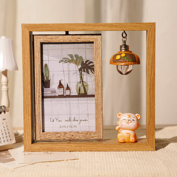 照片镜框 创意相框摆台双面相册框架洗照片摆件6英寸六礼物情侣相片