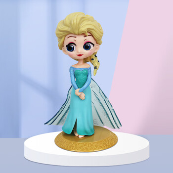 磁立方爱莎公主玩偶冰雪奇缘玩具艾莎安娜人偶q版模型娃娃生日礼物