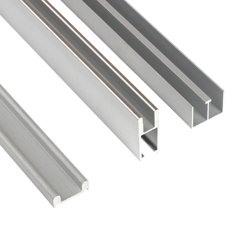 5mm玻璃移门轨道轨道槽推拉移门滑轨滑道槽导轨展柜滑轮推拉门双滑槽