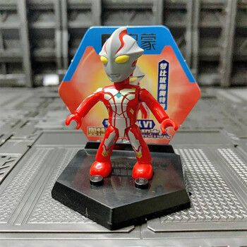 启蒙(enlighten)奥特曼积木口袋积木人盲盒人偶英雄手办摆件拼装第二