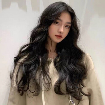 假发女长卷发中分刘海大波浪长发蓬松自然发学生全头套式自然黑护理五