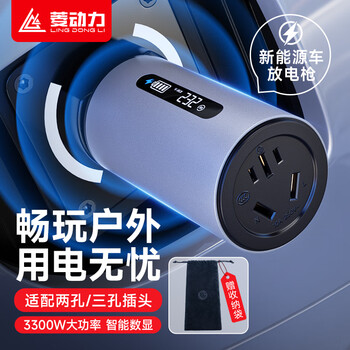 菱动力（LINGDONGLI）放电枪外放电插线板插座新能源电动汽车比亚迪取电插排对外放电抢