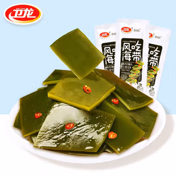 卫龙风吃海带片独立包装麻辣卤味即食下饭菜宿舍零食50g*10袋