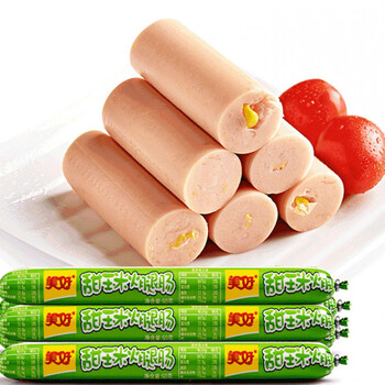 美好甜玉米火腿肠50g*50支休闲零食泡方便面火锅批发即食香肠整箱 甜