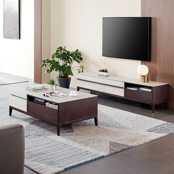 芝华仕 电视柜 简约现代 地柜 轻奢 多功能 储物 钢化玻璃 pt016 电视