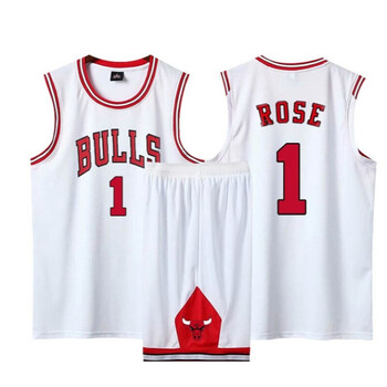 球衣1号森林狼活塞骑士复古篮球服男定制25号风城玫瑰套装罗斯公牛