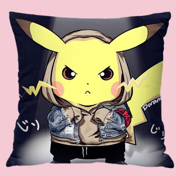 抱枕比卡丘枕头精灵宝可梦定制抱枕被子两用 19 35x35迷你版